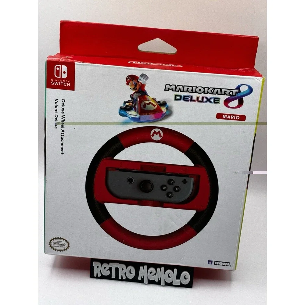 HORI Mario Kart 8 Deluxe Joy-Con Wireless Steering Wheel For Nintendo Switch